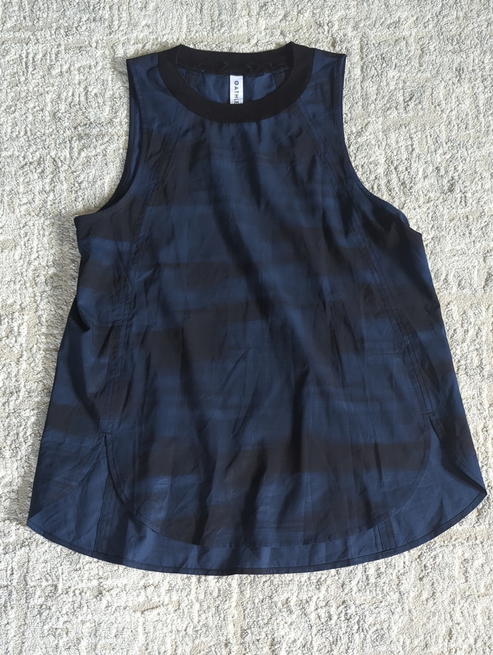 Athleta Navy and Black Sleeveless Tank Size XS